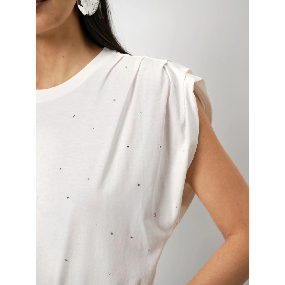 Dante 6 Idety Tee met Strass Versieringen White Dames