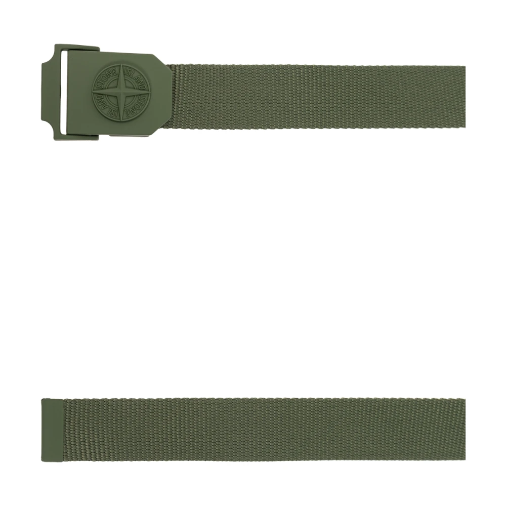 Stone Island Logo Belt Green Heren