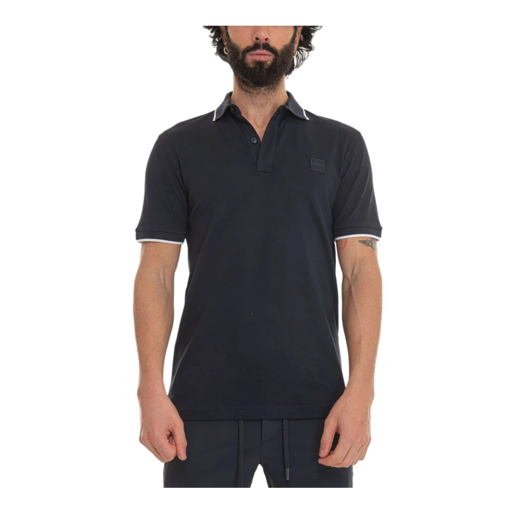 Hugo Boss Polo Korte Mouw Blue Heren