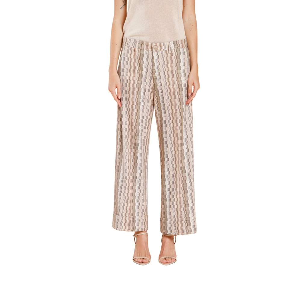 Mason's Femme Beige - New York Studio Pantalon Chino Ville Court - Pantalons - Taille: 46 Fr