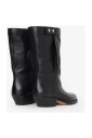 black-leather-ankle-boots