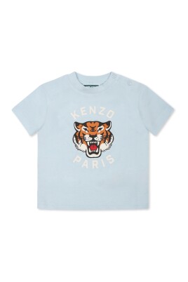 t-shirt-bleu-tigre-manches-courtes