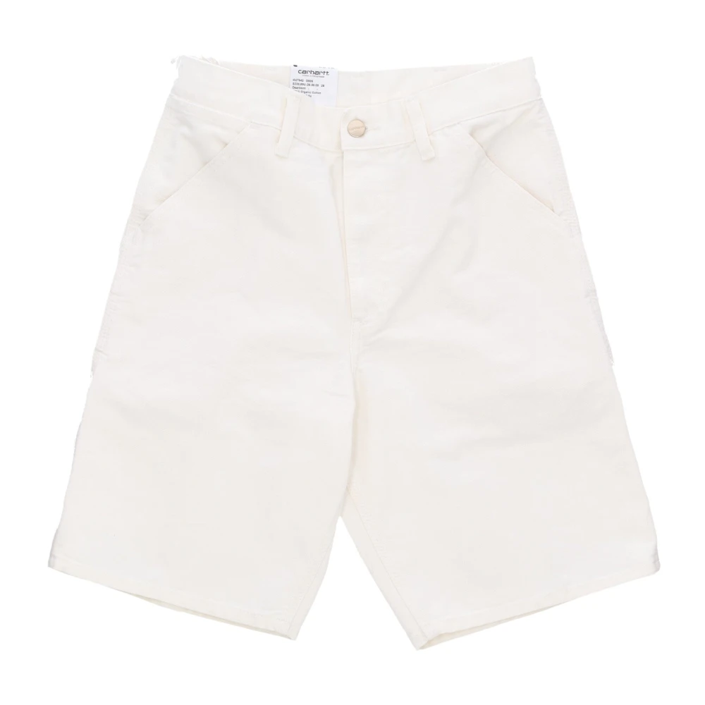 Carhartt Wip Men's White Stone Washed Work Shorts