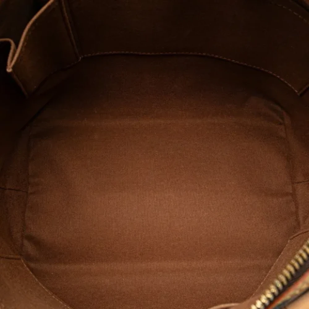 Louis Vuitton Vintage Pre-owned Plastic handbags Brown Dames