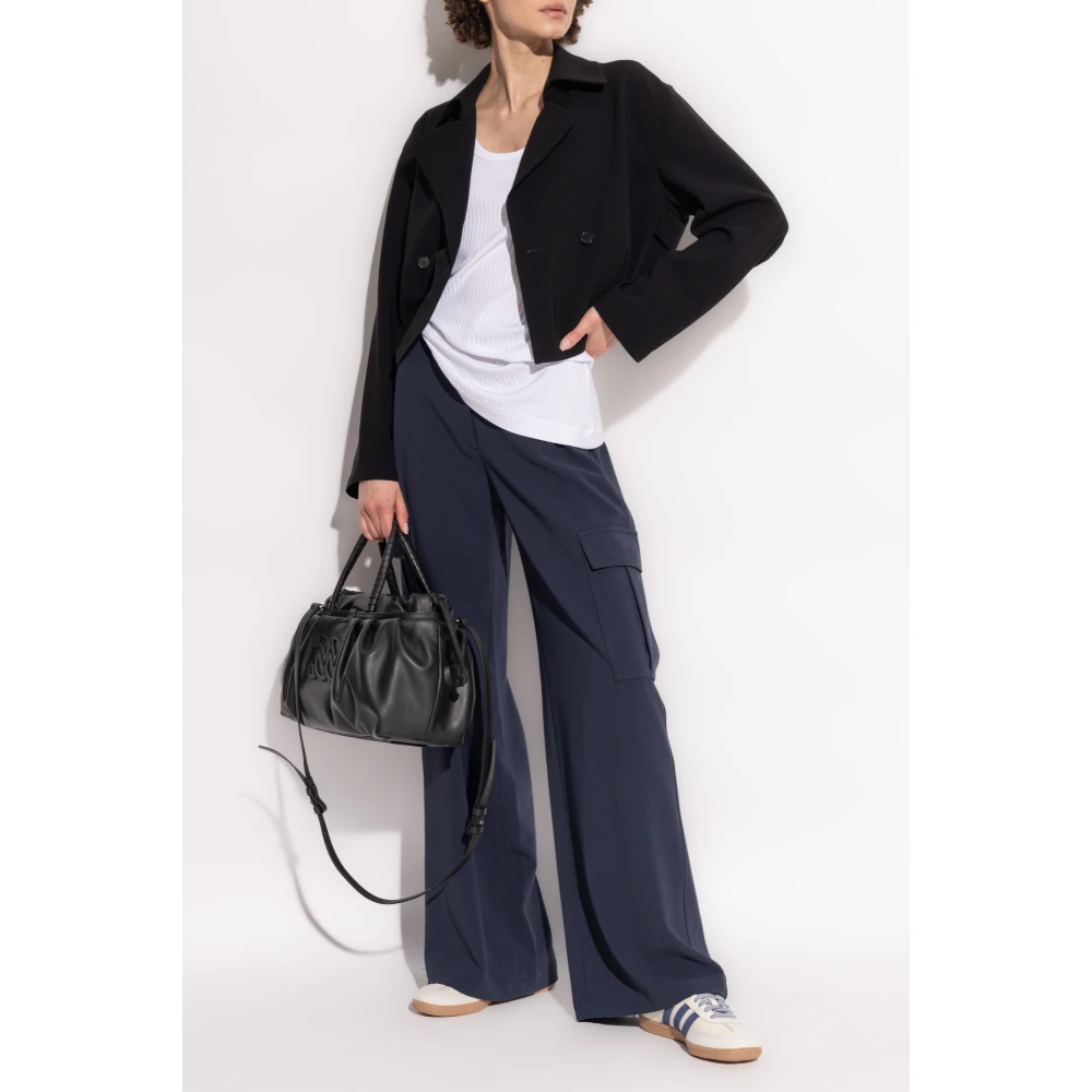 Theory Dubbelrijige jas Black Dames