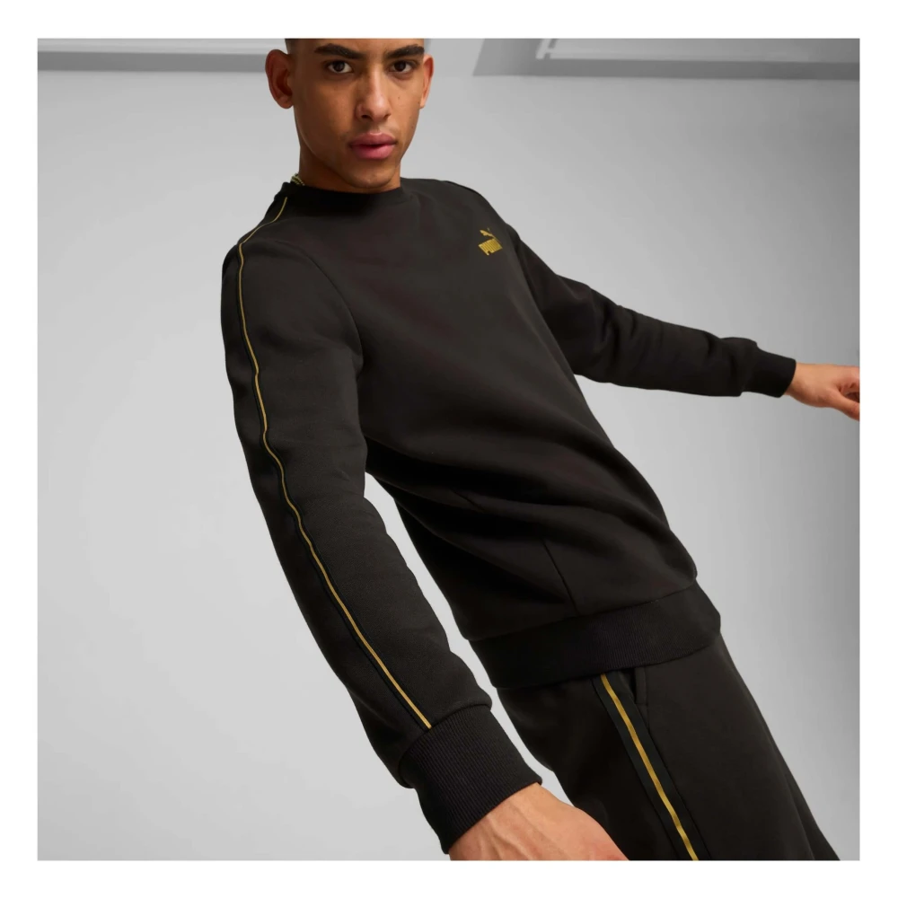 Puma ESS Tape Minimal Gold Hoodie Black Dames