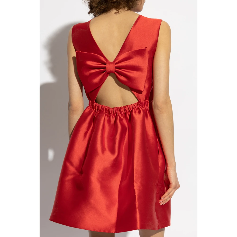 Kate Spade Jurk met decoratieve strik op de rug Red Dames