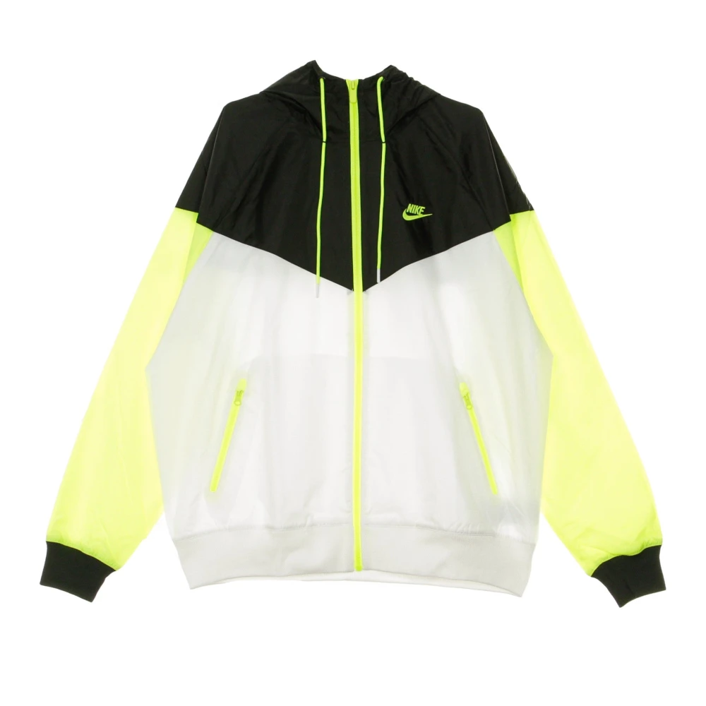 Nike Windjack in Wit Zwart Volt Multicolor Unisex
