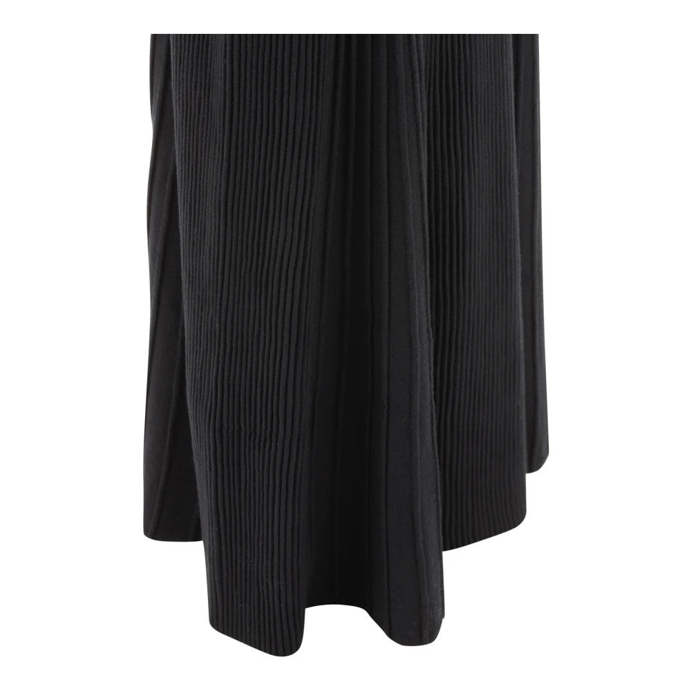 Chloé Mouwloze wollen Maxi jurk met cut-out details Black Dames
