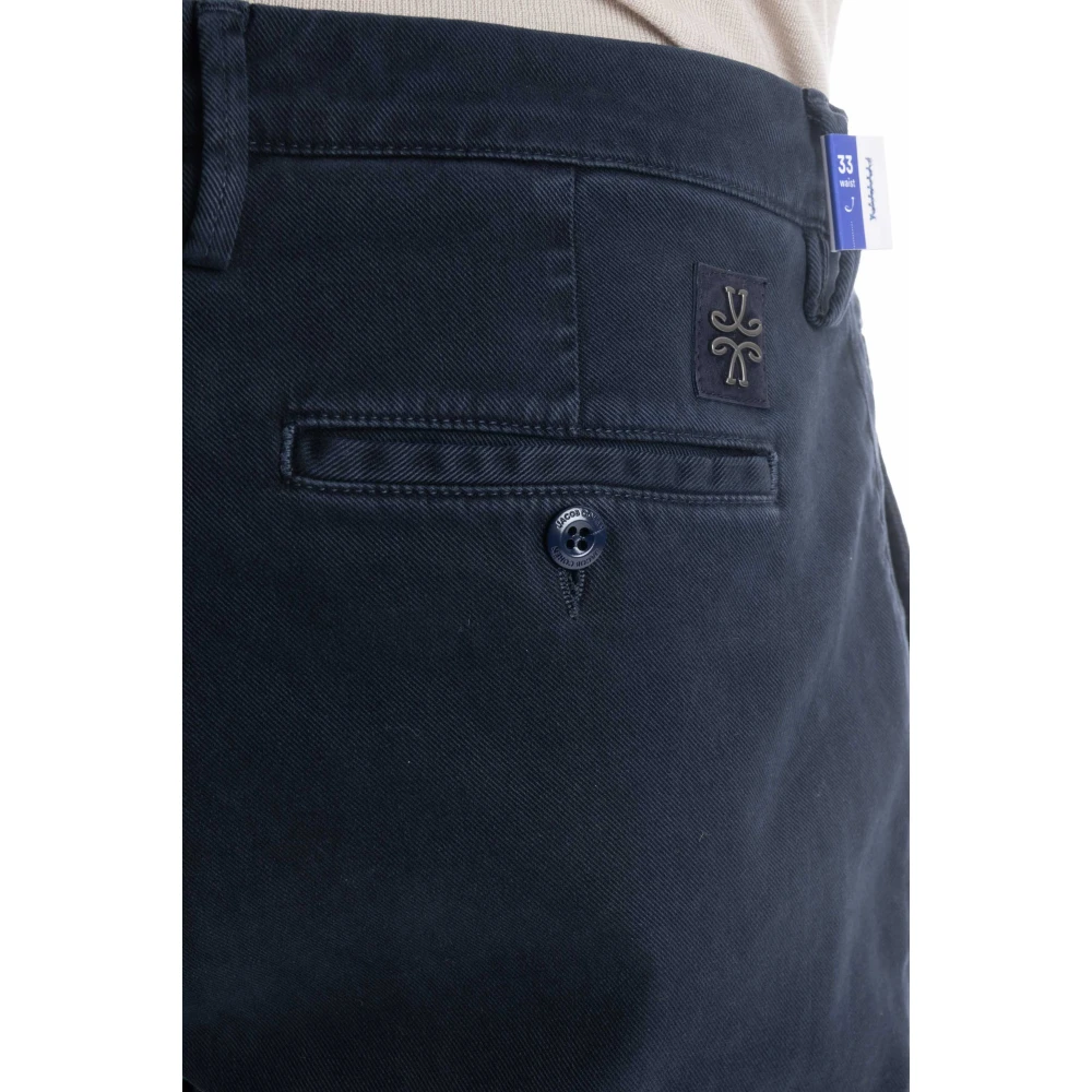Jacob Cohën Luxe 5-Pocket Broek Blauw Blue Heren