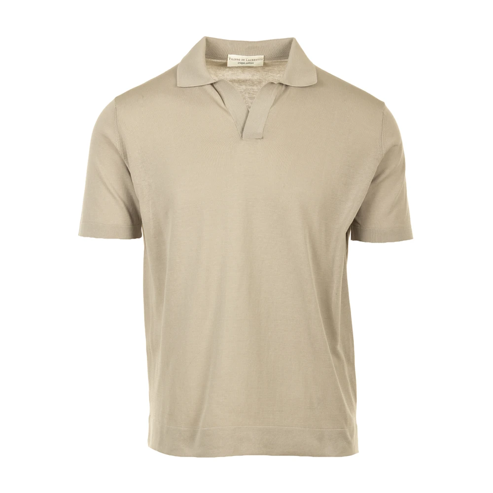 Filippo De Laurentiis Skipper T-shirts en Polos Beige Heren