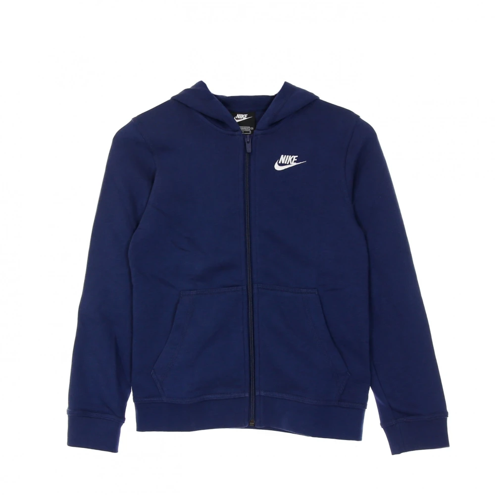 Nike Zip Hoodie Club Blue Heren