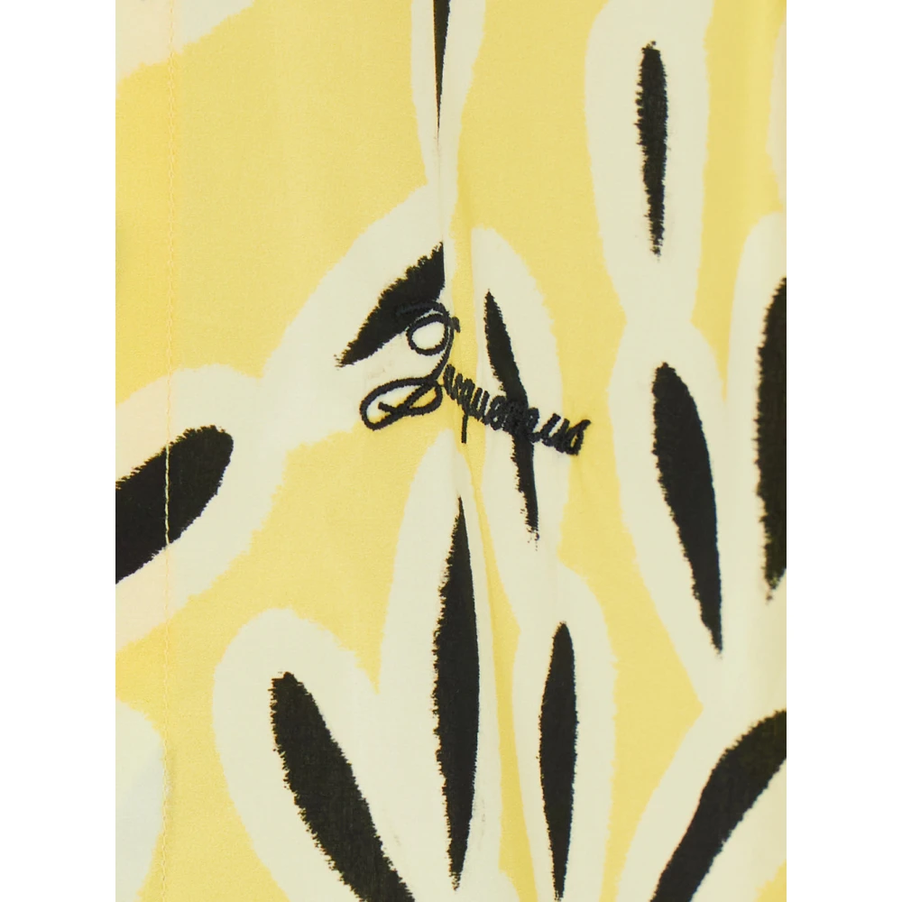 Jacquemus Gele Bowling Shirt met Cubaanse Kraag Yellow Heren