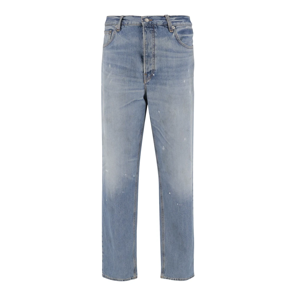 Haikure Men's Blue Straight Fit Jeans, W33, Classic Cotton Denim Jeans