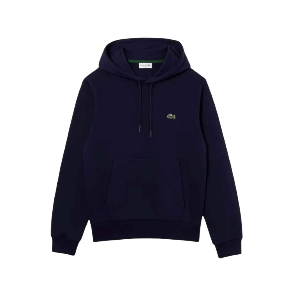 Lacoste Men's Blue Hoodies, Xl, Fleece Hoodie