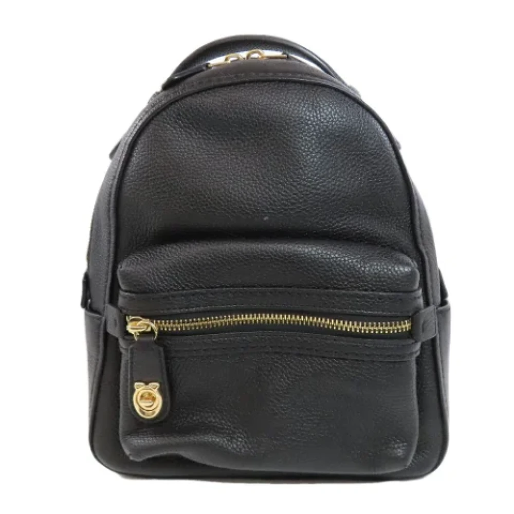 Coach Pre-owned Leather backpacks Black Dames
