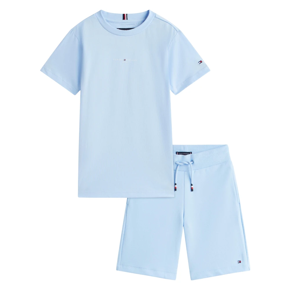 Tommy Hilfiger Boys Blue Essential Short Set - Kids Sets - 12 Y - Kids