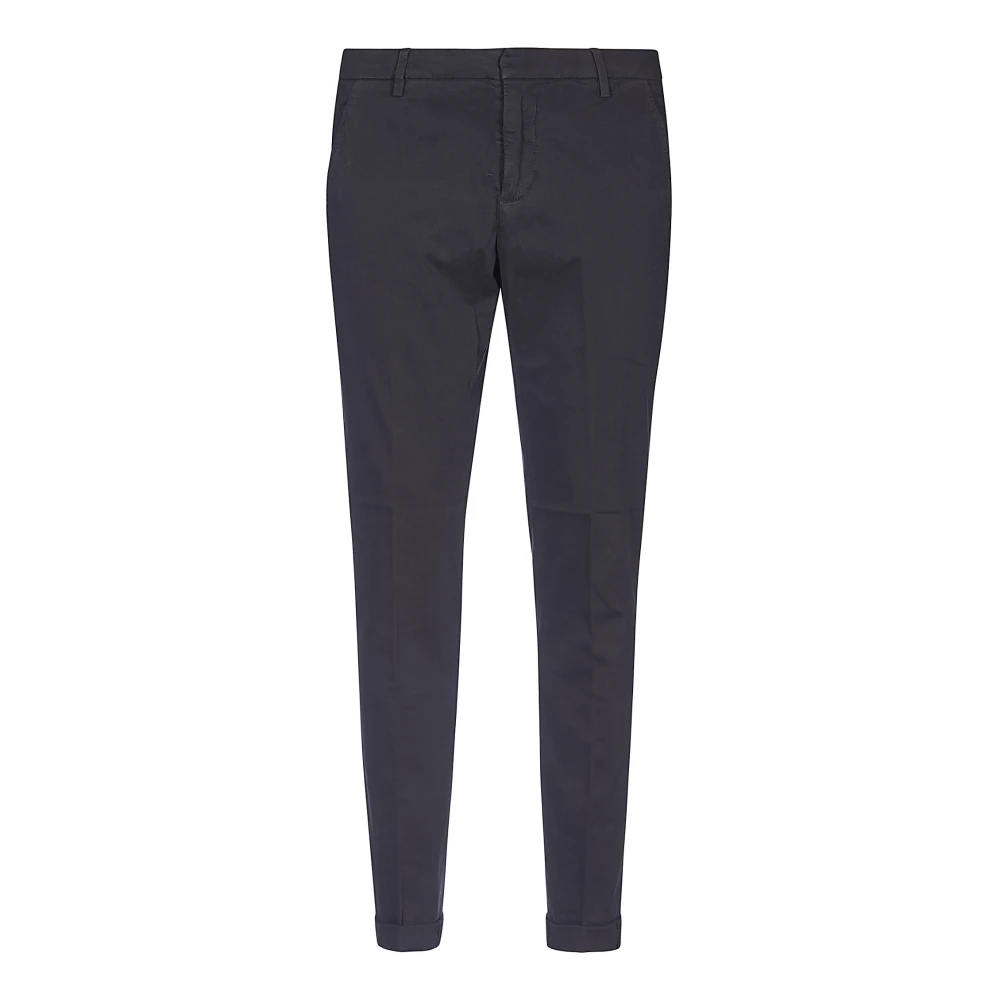 Dondup Stretch Katoen Gabardine Broek Grijs Gray Heren
