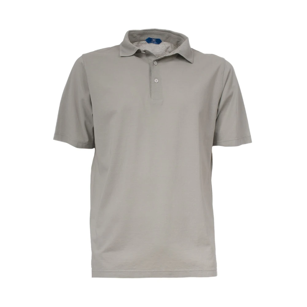 Kired Katoenen polo met klassieke kraag Gray Heren