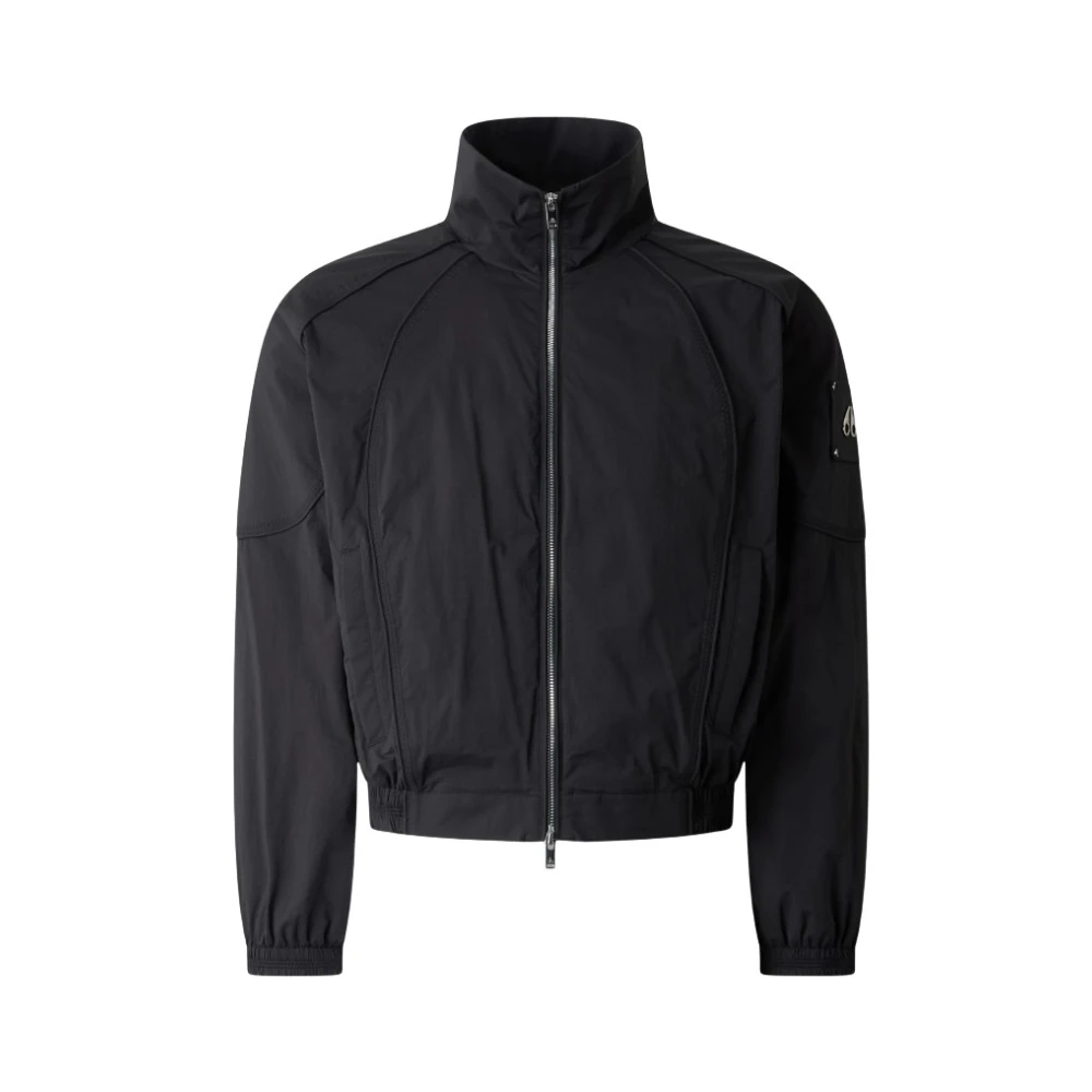 Moose Knuckles Women's Black Light Jackets, Xs, Skyline Cropped Jacket