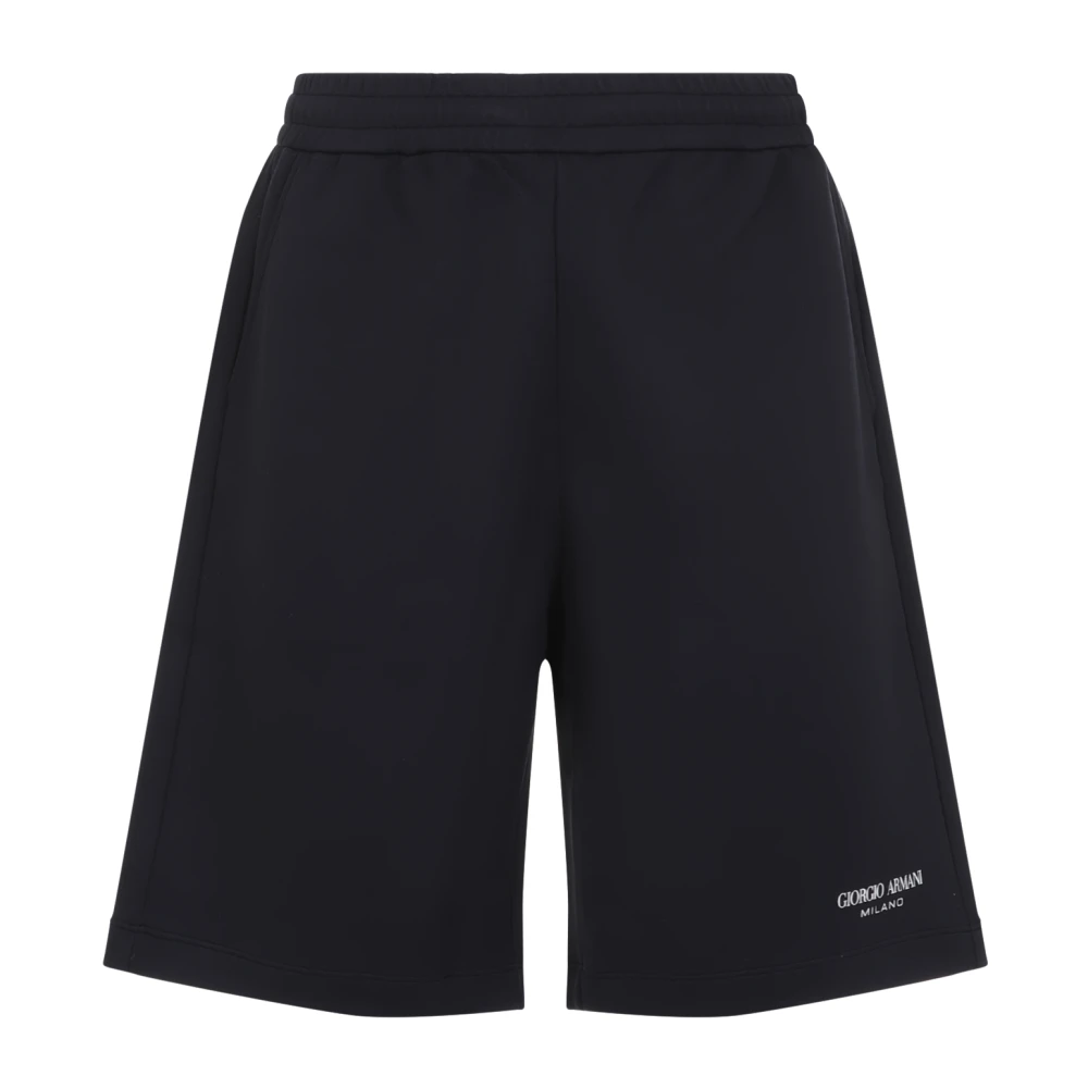 Giorgio Armani Blauwe Bermuda Shorts Herenmode Blue Heren