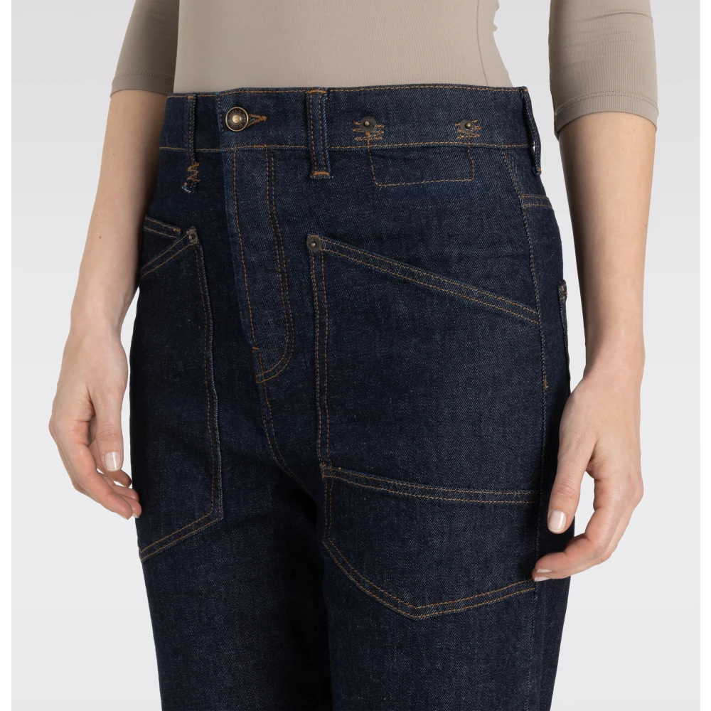 MAC Baggy Denim Jeans Authentiek Comfort Blue Dames