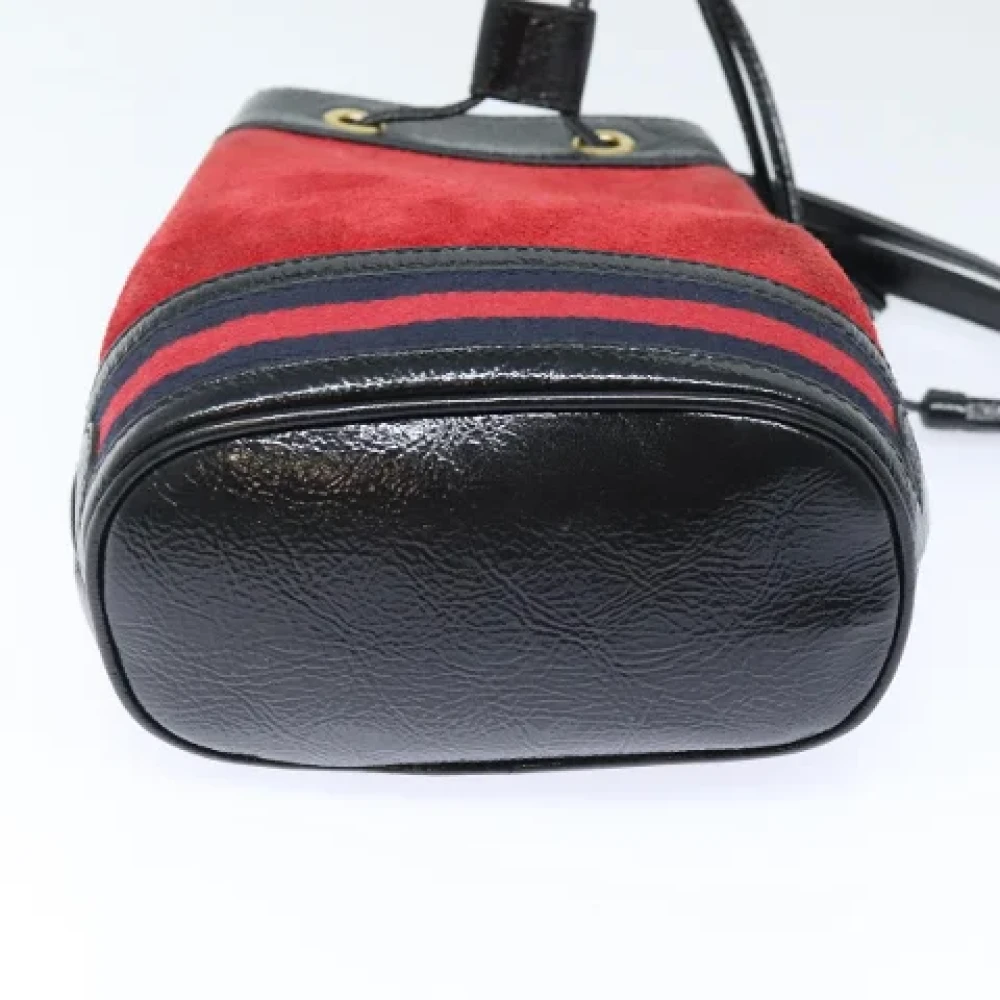Gucci Vintage Pre-owned Suede gucci-bags Red Dames