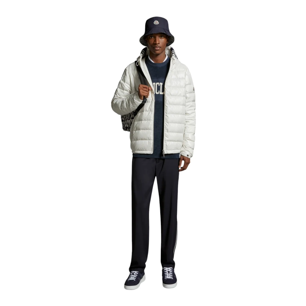 Moncler Korte Donsjas White Heren