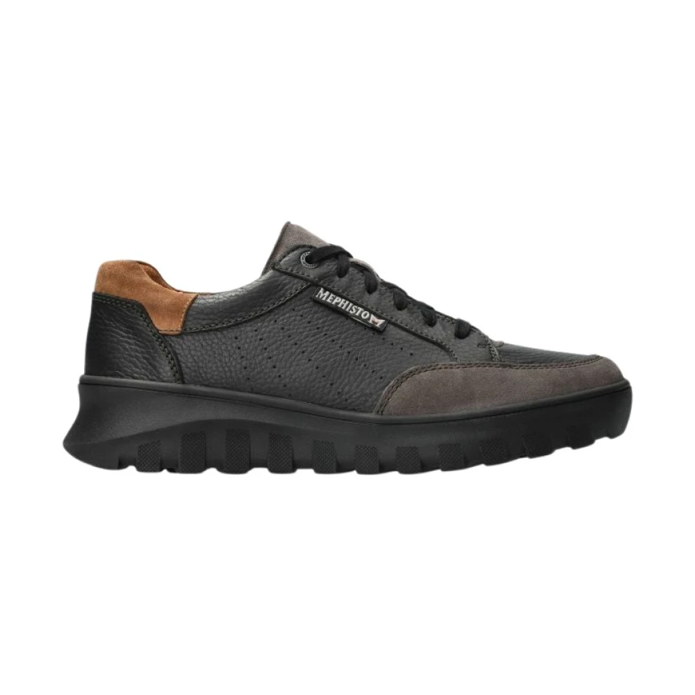 Mephisto Trendy Flynn Sneaker met Ongeëvenaard Comfort Heren Schoenen Grijs