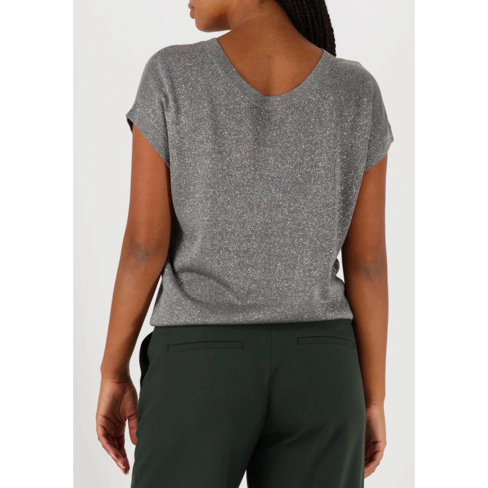Beaumont Zilveren Dion Pullover Top Gray Dames