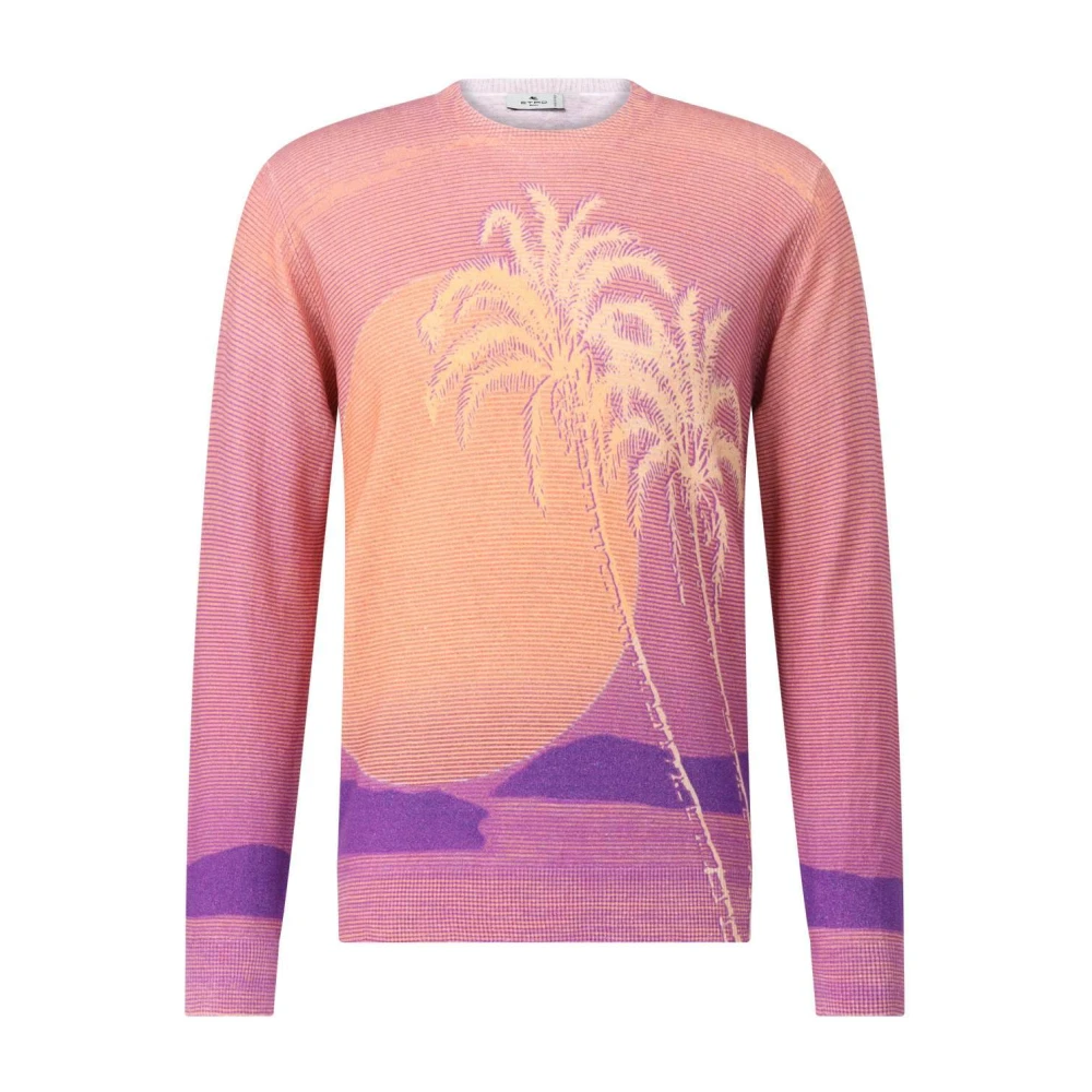 ETRO Gestreepte Gebreide Trui Multicolor Heren
