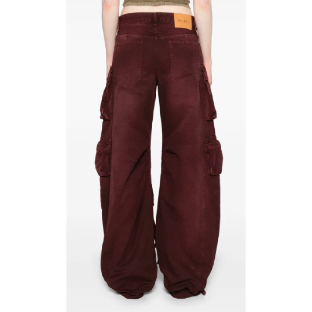 The Attico Cargo Broek Rood Bourgondië Red Dames