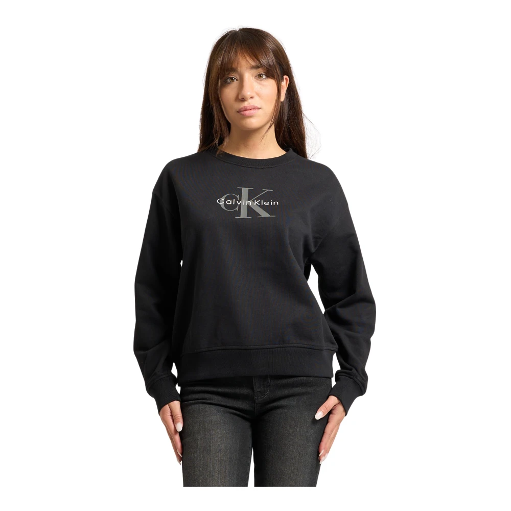 Calvin Klein Jeans Women's Logo Sweatshirt - Ck Black - 16 (XL) - Image 6