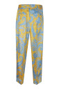 pantalon-femme-elegant-en-soie-bleue