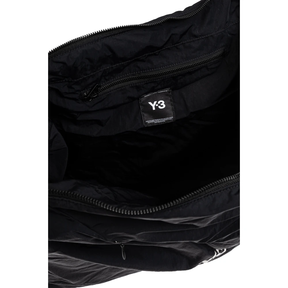 Y-3 Schoudertas met bedrukt logo Black Unisex