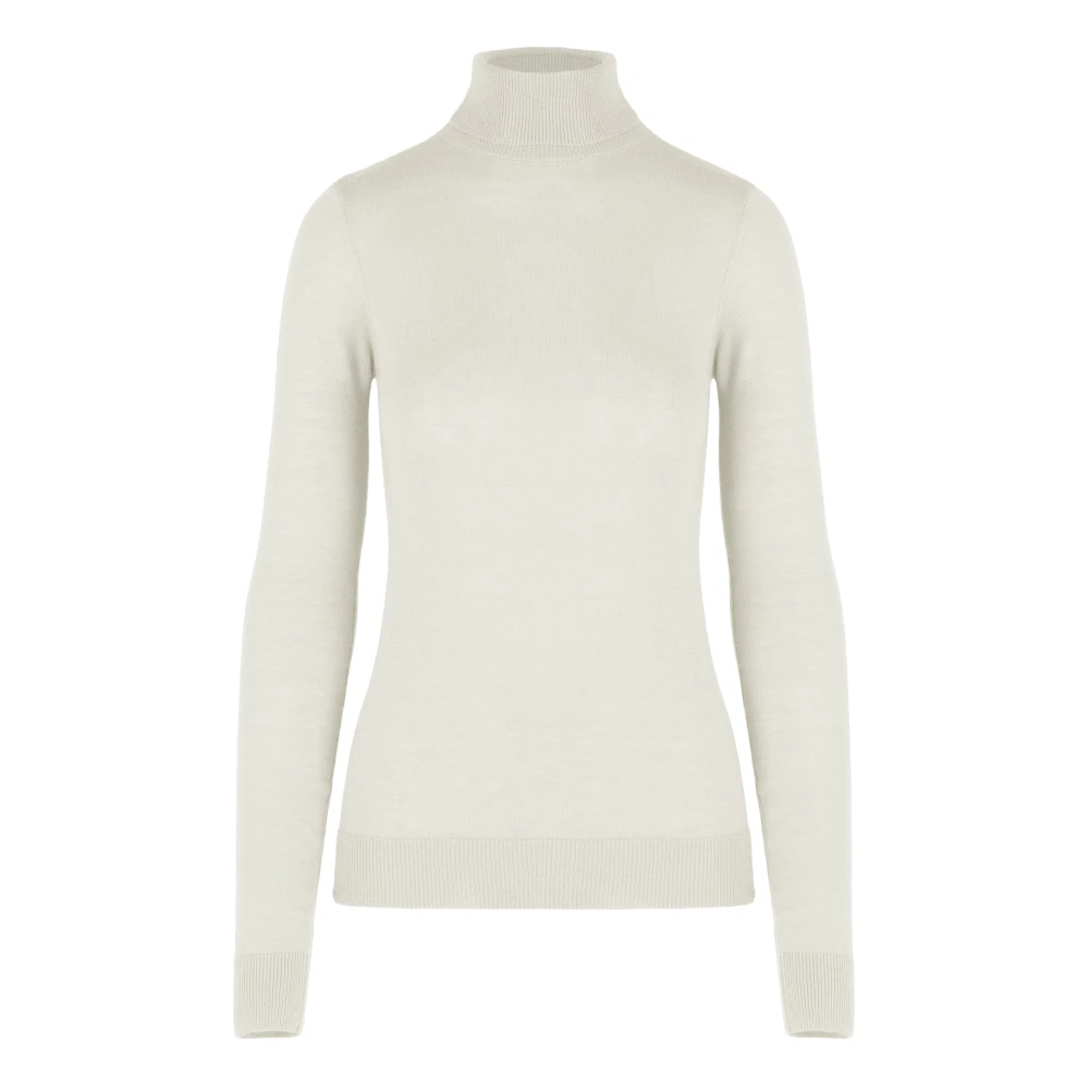 Bomboogie Uomo Bianco - Dolcevita Slim In Misto Lana Merino - Knitwear - L