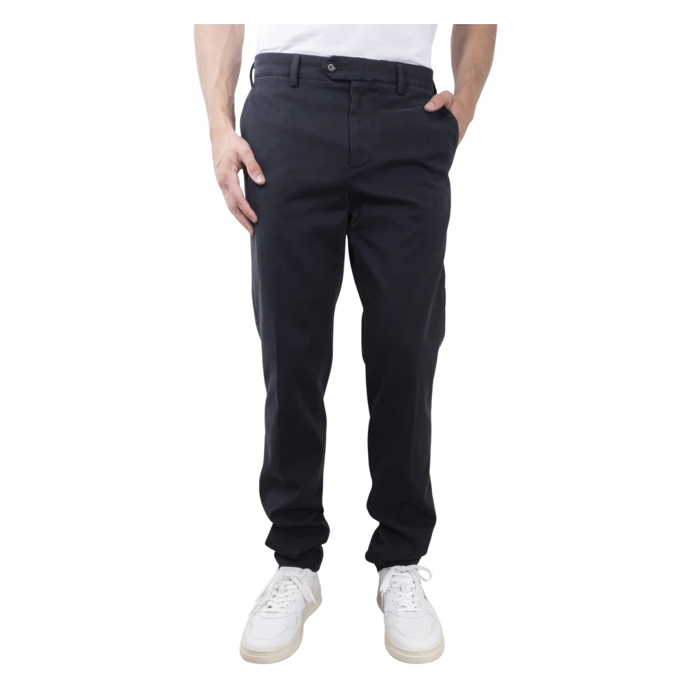 Aspesi Gestructureerde katoenen chino broek Blue Heren