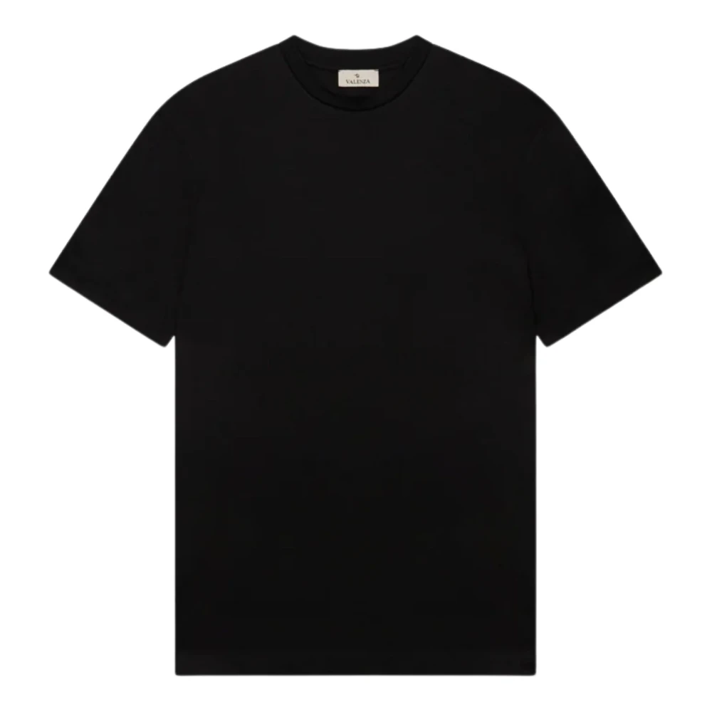 Valenza Men's Black T-Shirts, M, Interlock Supima T-Shirt