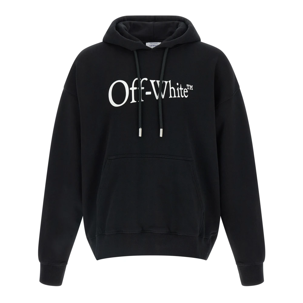 Off White Men's Black Hoodies, S, Run Arrow Skate Hoodie