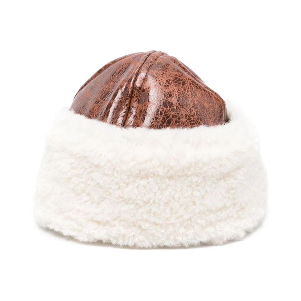 Stand Studio Bruine Shearling Wintermuts Brown Dames