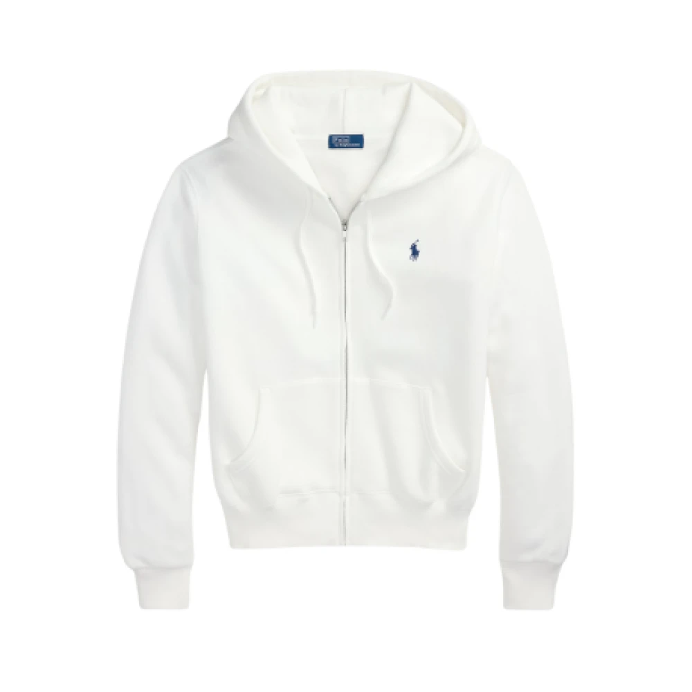 Ralph Lauren Women's White Zip-Through Gilet - Zip-Throughs - Xs - Sweatshirts & Hoodies