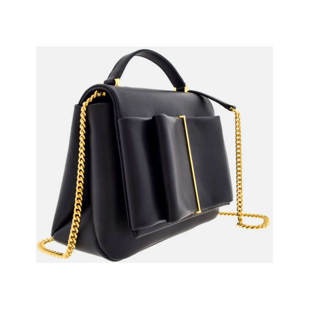 Carolina Herrera Strik Insignia Satchel Tas Black Dames