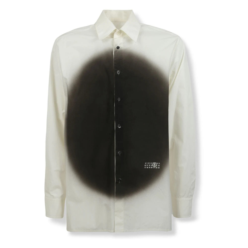 Mm6 Maison Margiela Men's Multicolor Spray Print Shirt - Casual Shirts - M - Shirts