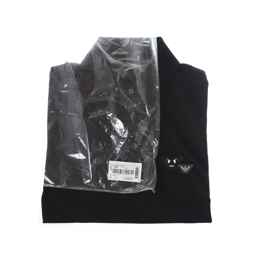 Emporio Armani Klassieke Polo Shirt voor Mannen Black Heren