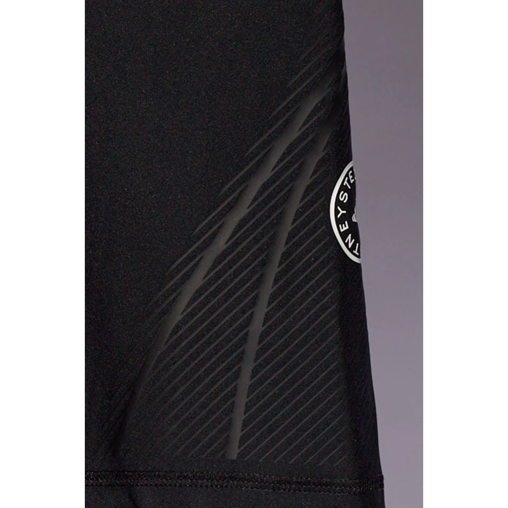 adidas by stella mccartney Leggings met logo (afgeknipt) Black Dames