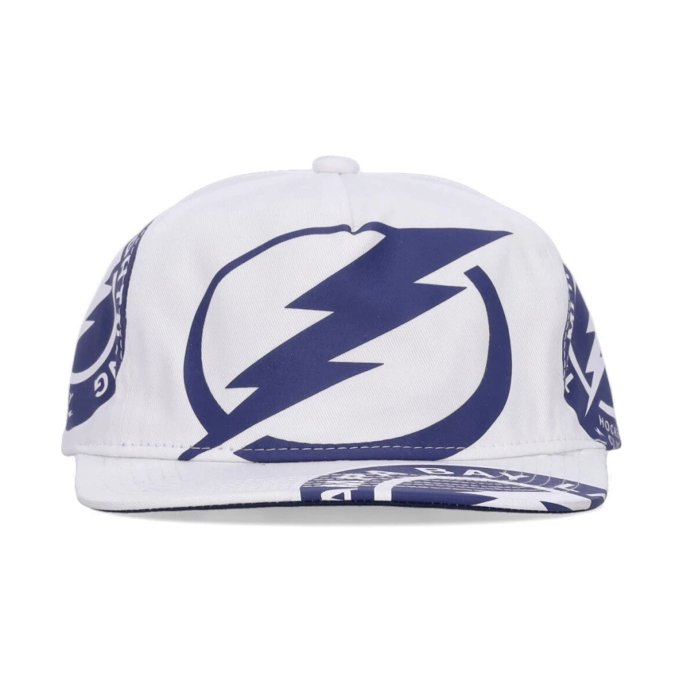 Mitchell & Ness Tampa Bay Lightning Flat Brim Cap White Heren