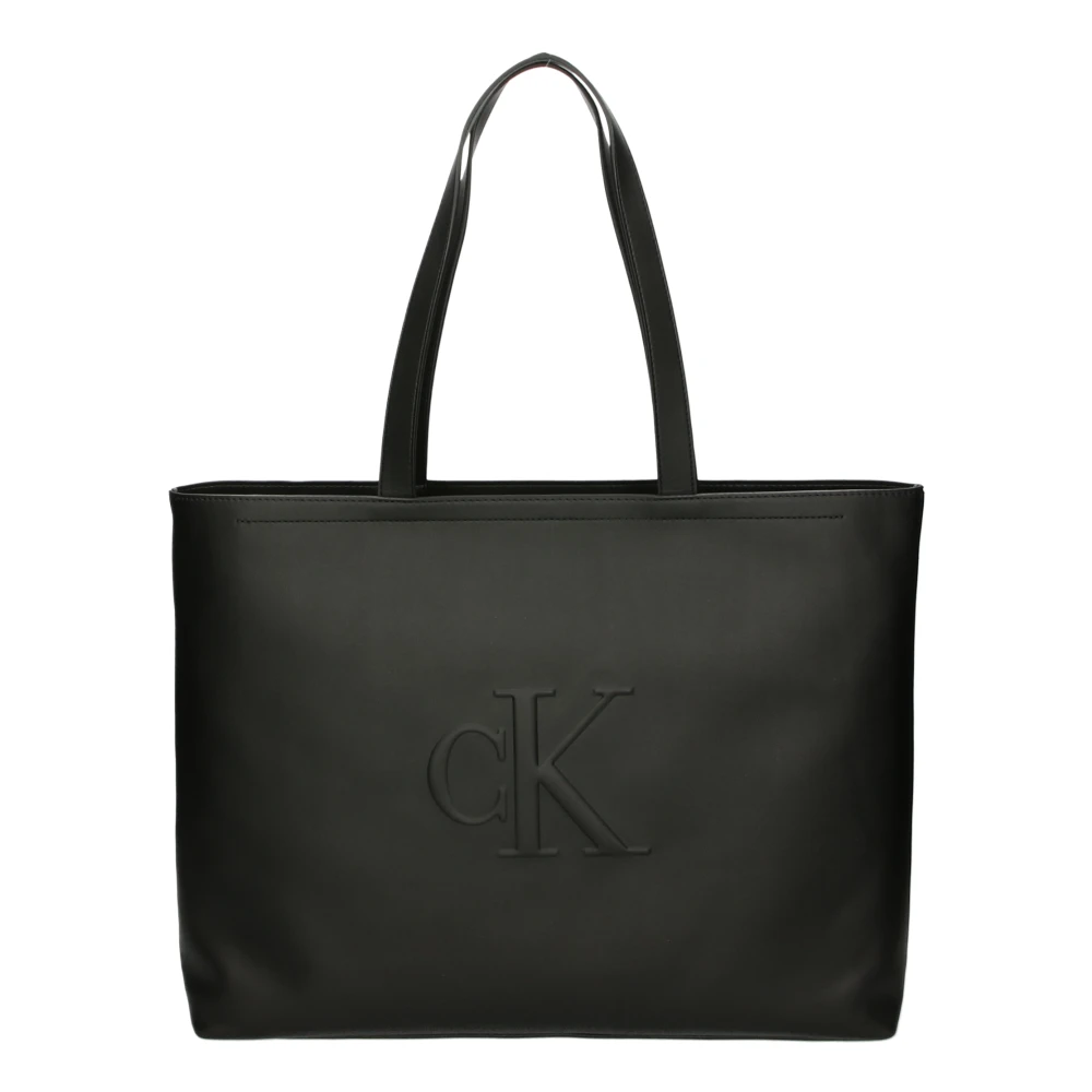 Calvin Klein Zwarte handtas met verstelbare schouderband Black Dames