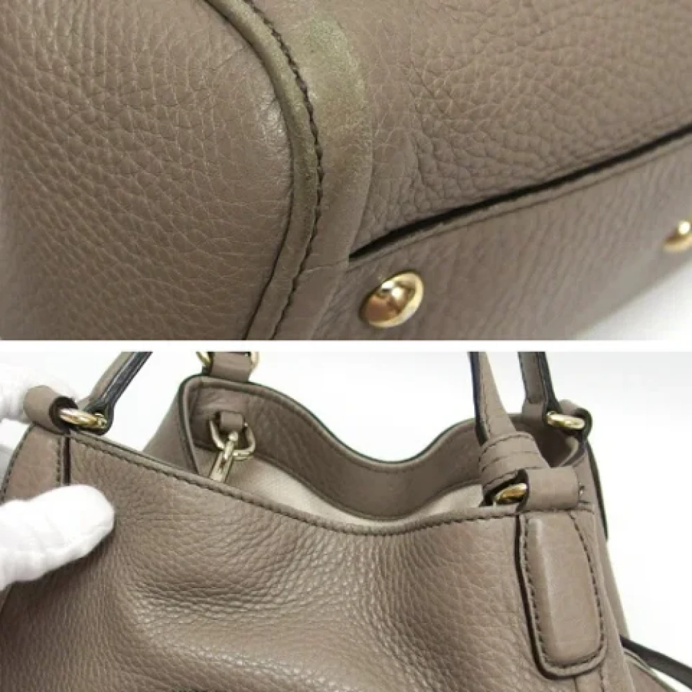 Gucci Vintage Pre-owned Leather gucci-bags Brown Dames