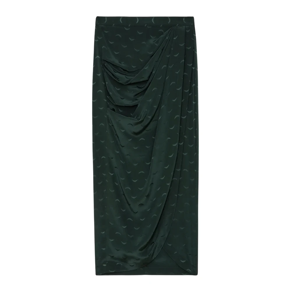 Zadig & Voltaire Zijden Jacquard Wings Lange Rok Green Dames