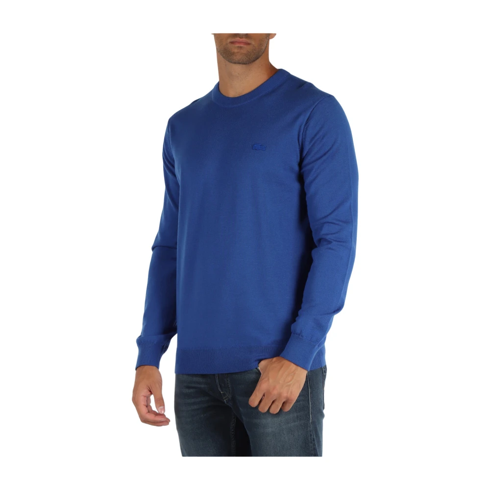 Lacoste Regular Fit Wollen Trui Blue Heren